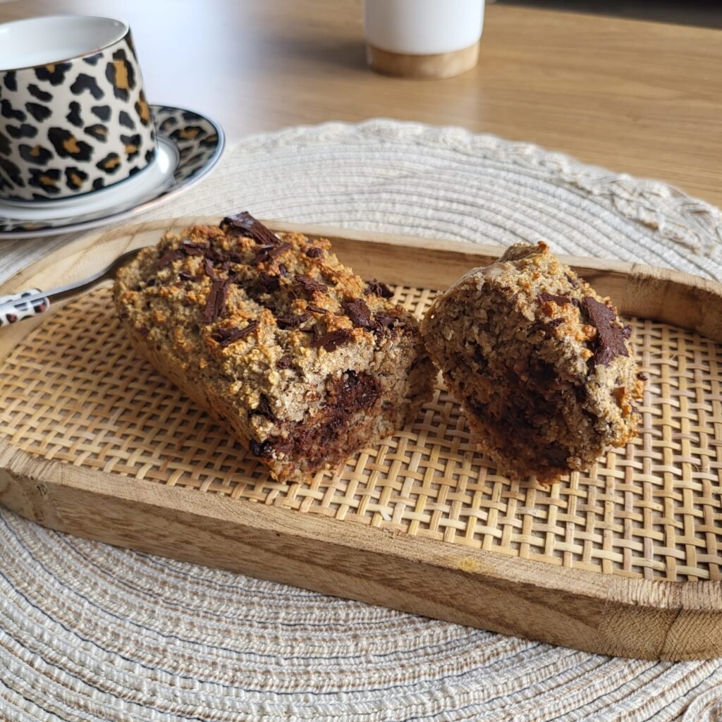 recette cake banane avoine chocolat sans sucre ajouté et bon pour la santé