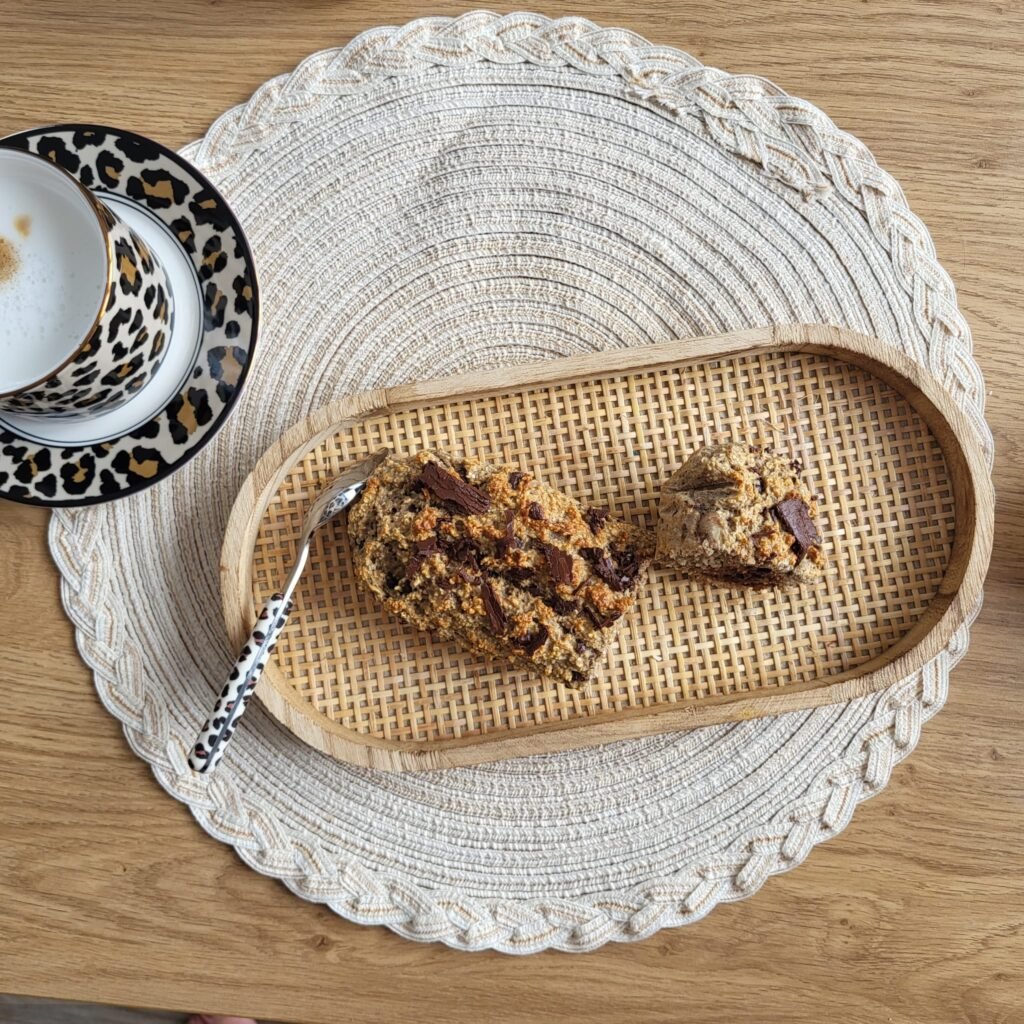 cake avoine banane chocolat healthy