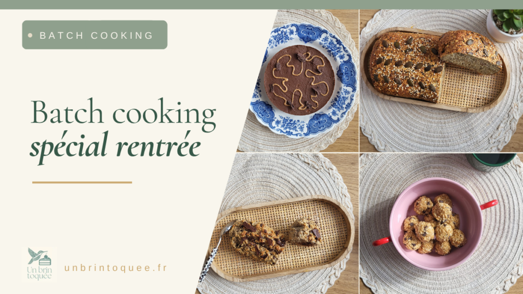 Batch cooking de rentrée : goûters et petits-déjeuners pour toute la semaine