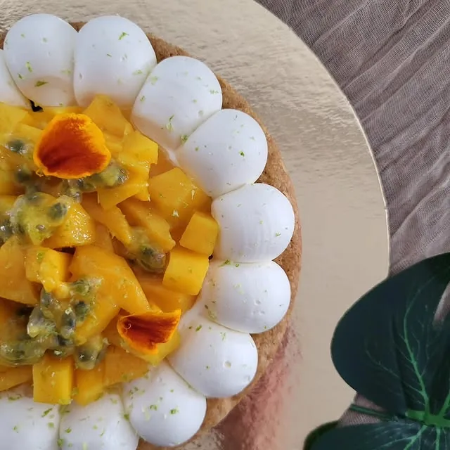 Tarte exotique Une tarte pleine de fraîcheur et de peps pour les beaux jours Sablé breton…