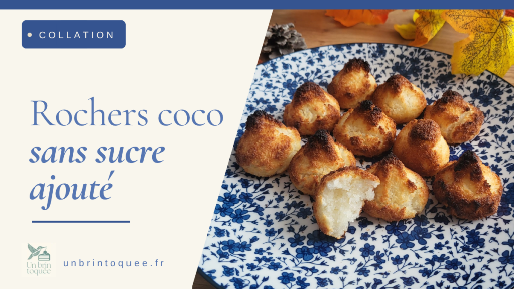 Rochers coco sans sucre ajouté : 8 rochers en 3 ingrédients