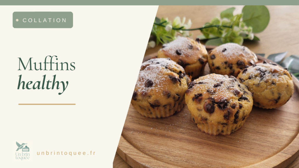 Muffins healthy au chocolat : sans beurre et sans sucre ajouté
